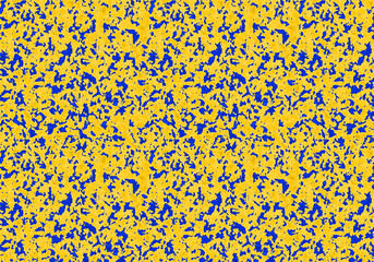 Fondo gotelé mostaza y azul