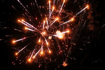 Obraz premium Feuerwerk am Nachthimmel
