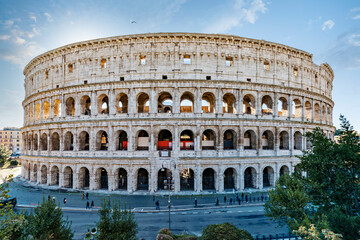 Fototapeta na wymiar Coliseum: the great beauty on the archaeological area of Rome