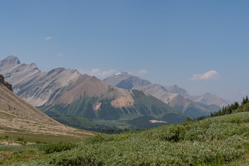 Mountain Views of Cairn Pass Trail Jasper National Park