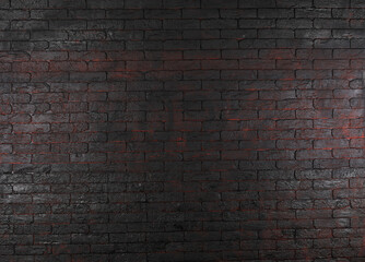 Fototapeta na wymiar background and texture red-black brick wall, brick wall for design