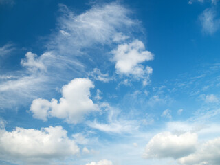 blue sky with clouds