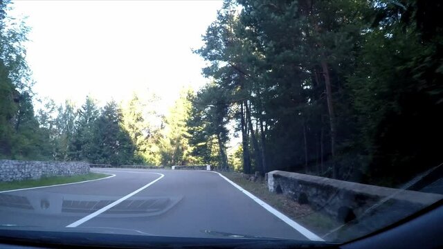 The transfaragasan road in the carpathian of romania