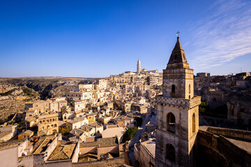 Fototapeta na wymiar Amazing Matera Old Town - a historic Unesco World Heritage site in Italy - travel photography