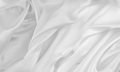 White silk fabric lines
