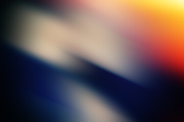 Abstract blurred background, dark soft, orange and blue spots.