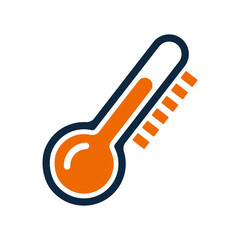 Thermometer, measure, meter, temperature, value, weather, level icon. Simple vector design.