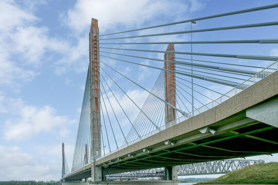 The Martinus Nijhoff Bridge in Zaltbommel, Gelderland Province, The Netherlands