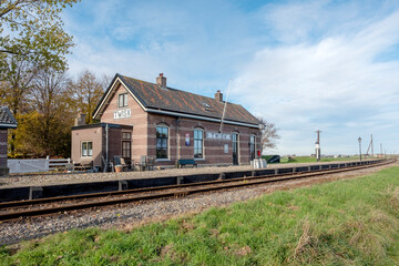 Fototapeta na wymiar Station Twisk (1887) op de lijn Hoorn-Medemblik, Noord-Holland Province, The Netherlands