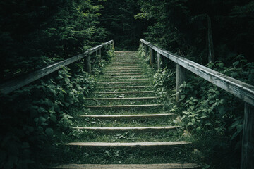 mountain stairway 