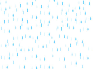 フラットな雨模様の背景【白】