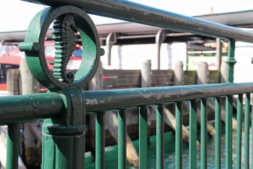 Photo sur Aluminium Sydney metal rail at circular quay in sydney (australia)