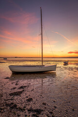 Sailboat at sunset - The Burrow Rosslare Wexford
