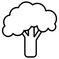 Broccoli hand drawn vector illustration