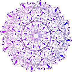 Mandala. Vintage decorative elements. Hand drawing background. Islam, Arabic, Indian, ottoman motives. 
Flower Mandala. Printed packaging for decorative items. Oriental, mystical, alchemical. Coloring