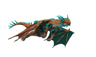 dragon is doing a simple fly