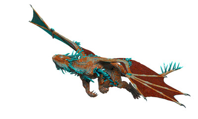 dragon is flying