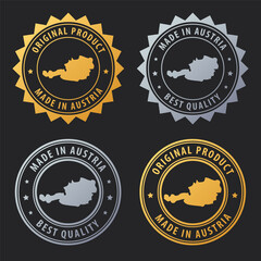 Made in Austria - gold and silver stamp set. Best quality. Original product.