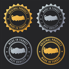 Made in Turkey - gold and silver stamp set. Best quality. Original product.