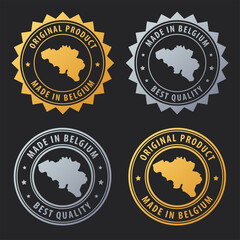 Made in Belgium - gold and silver stamp set. Best quality. Original product.