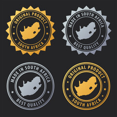 Made in South Africa - gold and silver stamp set. Best quality. Original product.