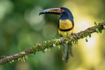 colared aracari in Costa Rica, wildlife