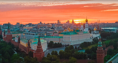Fototapeta na wymiar Moscow panarama
