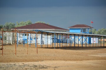 beach hut on the beach