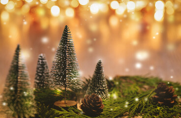 Christmas tree decoration Background