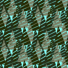 Fototapeta premium Christmas background vector seamless pattern of stylized Christmas trees. Wallpaper for wrapping paper, invitations, paper and cards, website backgrounds. New Year and Christmas festive forest conifer