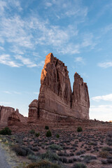 Tower of Babel rock formation in the Arches National Park