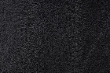 Black leather background texture. Full frame