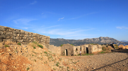 Medieval fortress Mugren in Budva, Montenegro