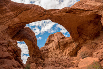Magnificent Double Arch in Arches National Park