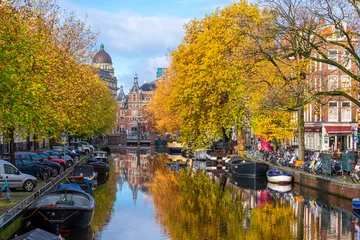 Foto op Aluminium beautiful autumn colors in Amsterdam © alessandro
