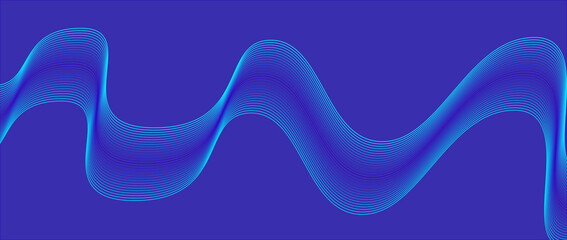 Smooth, bright lines in space. New abstract background. 3d