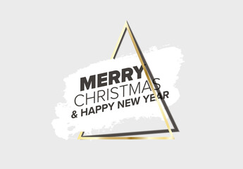 Minimalist Modern Christmas Card with Tree