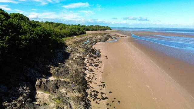 Powillimount beach coastline, Dumfries and Galloway, South West Scotland