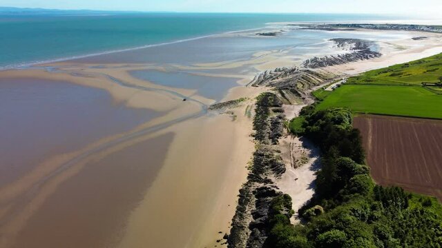 Powillimount beach coastline, Dumfries and Galloway, South West Scotland