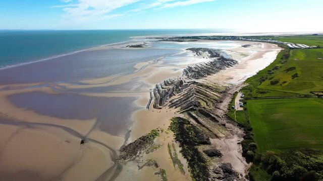 Powillimount beach coastline, Dumfries and Galloway, South West Scotland