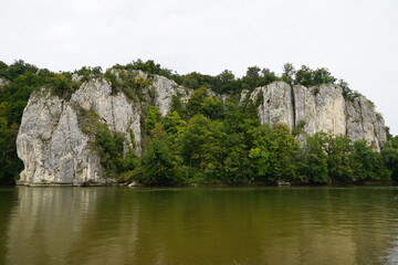 Fototapeta na wymiar Der Donaudurchbruch - die Weltenburger Enge