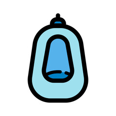Obraz premium urinal color vector icon in simple style