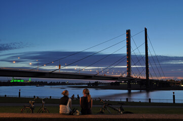 Schr&auml;gseilbr&uuml;cke Duesseldorf