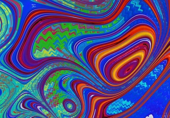 Abstract Arty Pattern Color Paint Liquid Concept Swirl Texture Video.