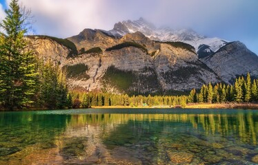 Clouds Over Mountains At Cascade Ponds