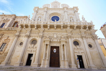 Obraz premium Basilica of Santa Croce, Lecce, Apulia, Italy