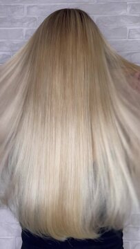 long blond hair, beautiful and healthy 