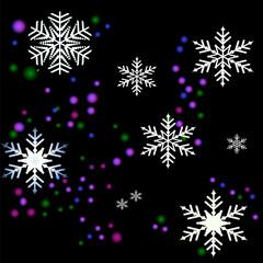 Fototapeta na wymiar Abstract snowflake pattern background. Vector illustration. Wrap for gifts, fabric design, birthday party invitation, wallpaper, holiday shop sale etc.