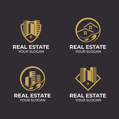 real estate combine logo concept