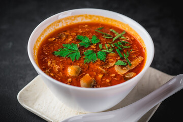 tomato soup with basil